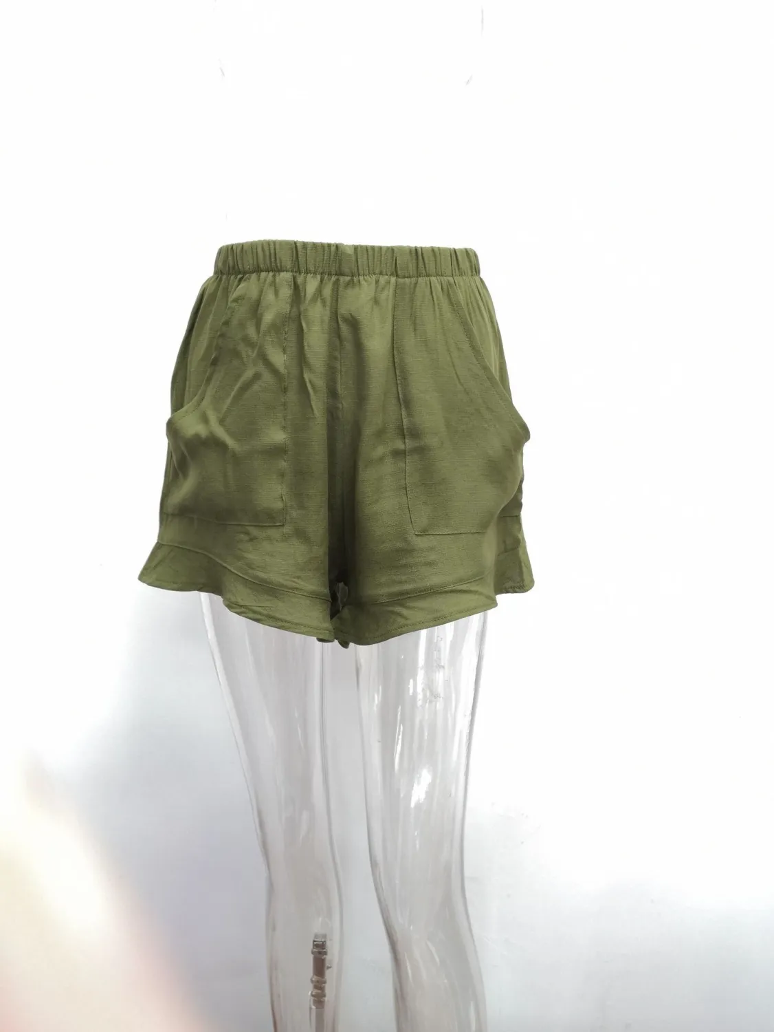 Summer Casual High Waist Pleated Loose Shorts - Image 18