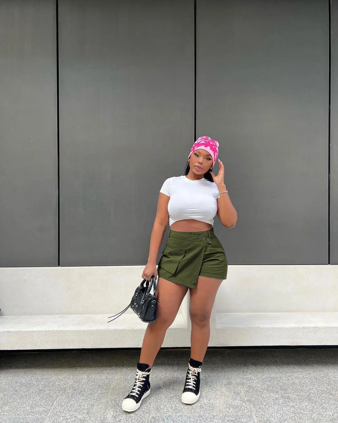 Fashion Women'S Solid Color Zipper Irregular Pocket Culottes Shorts - Image 8