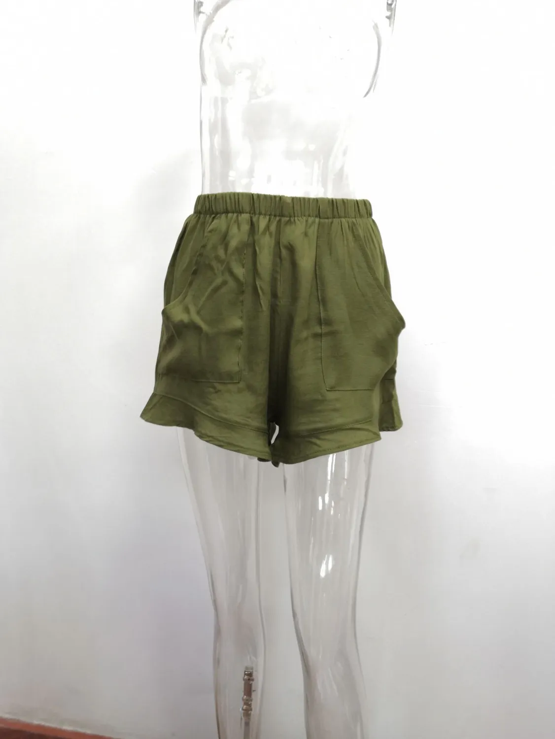 Summer Casual High Waist Pleated Loose Shorts - Image 14