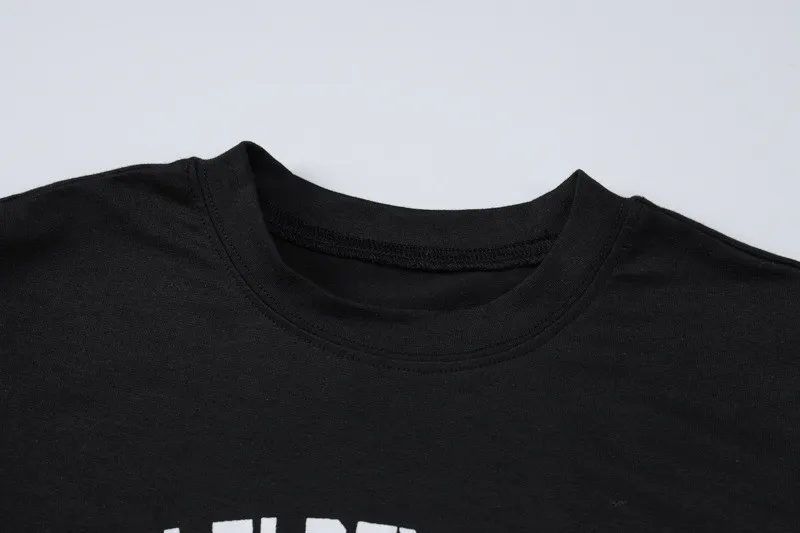 Women Spring Sleeveless Letter Print Crop T-Shirt Top - Image 3