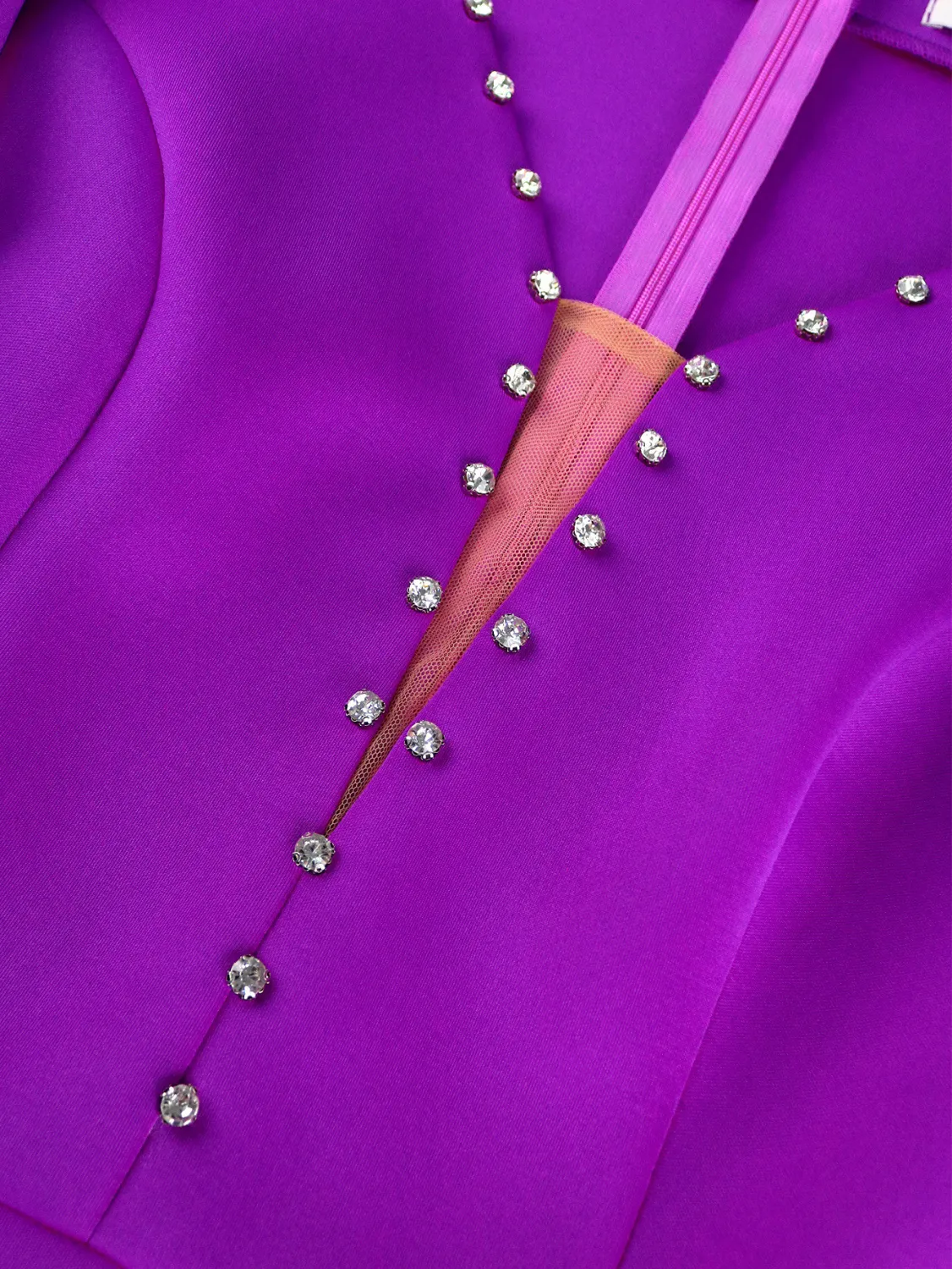 Women Spring Studded V Neck Elegant Party Ruffle Sleeve Dress - Image 13