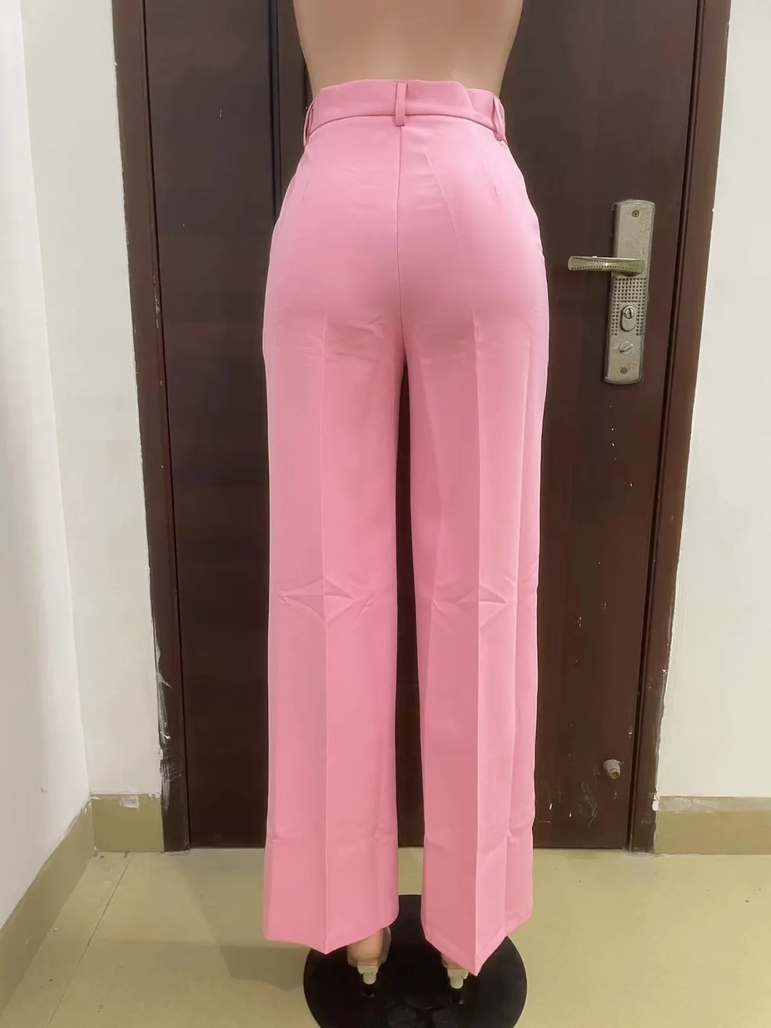 Women's Spring Autumn Winter High Waist Straight Wide Leg Casual Pants - Image 9