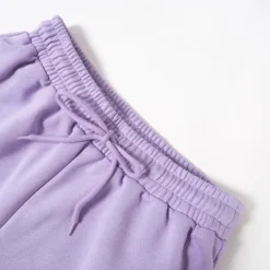 Women Autumn And Winter Print Letter Waist Cord Pocket Loose Casual Sweatpants