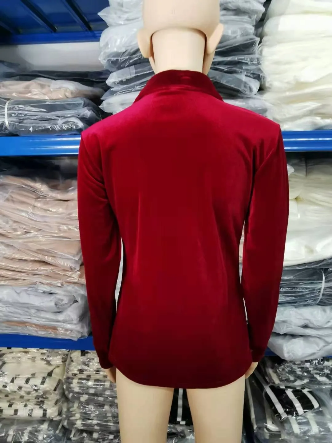 Spring Autumn Pocket Shirt Top Solid Color Chic Long Sleeve Single Breasted Shirt Women - Image 17