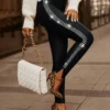 Women'S Beaded Tight Fitting Pants