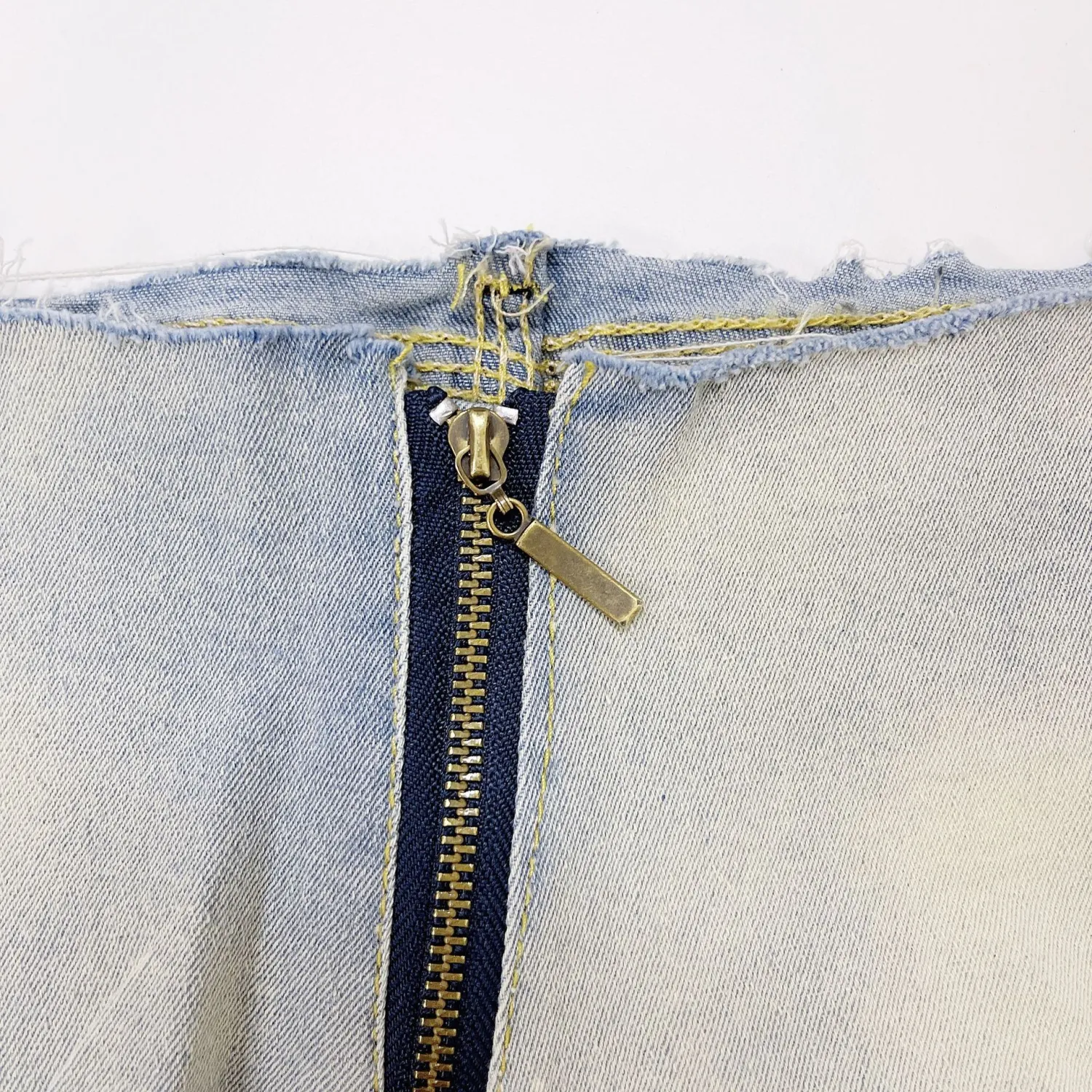 Denim Pants Low Rise Denim Shorts Women's High Stretch Plus Size Shorts - Image 10