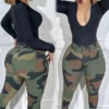 Women Camouflage Cargo Pants
