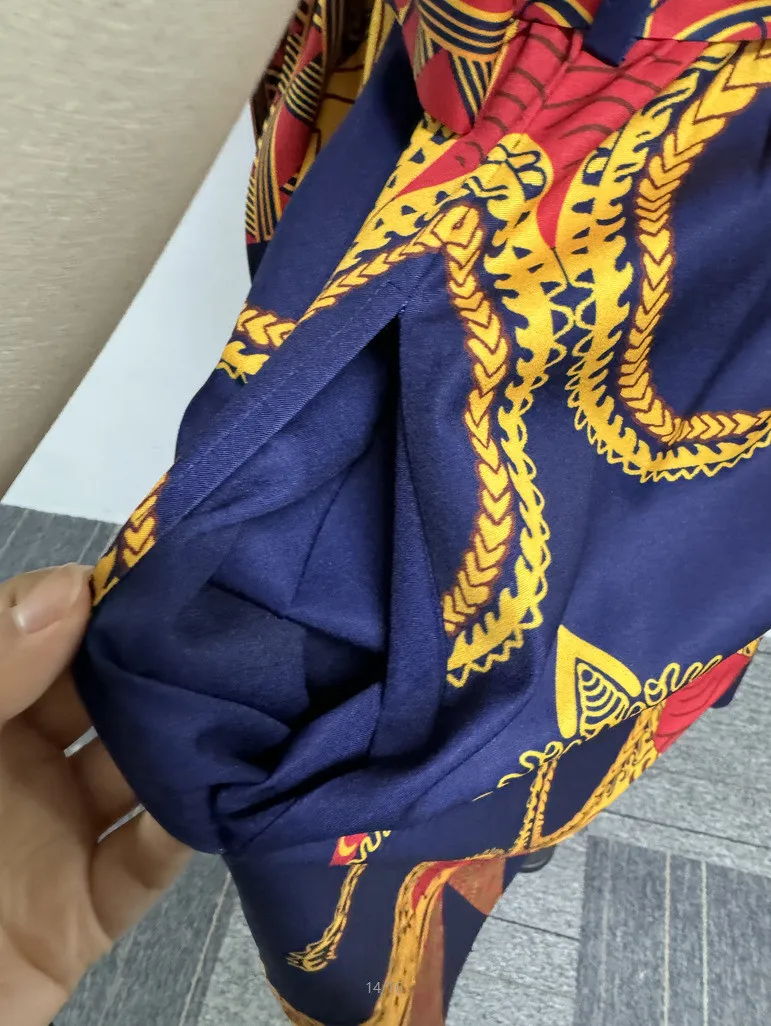 Sexy Printed Turndown Collar Sleeveless Slim Waist African Dress - Image 9