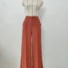 Women Casual Thin Solid Loose Pleated Wide Leg Pants