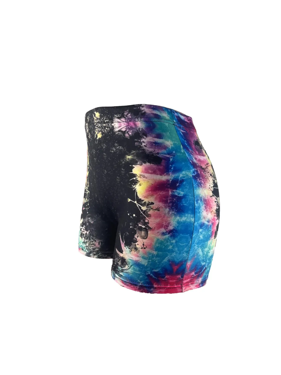 Women's Sexy Letter Tie Dye Print Tight Fitting Sports Fitness Shorts - Image 4