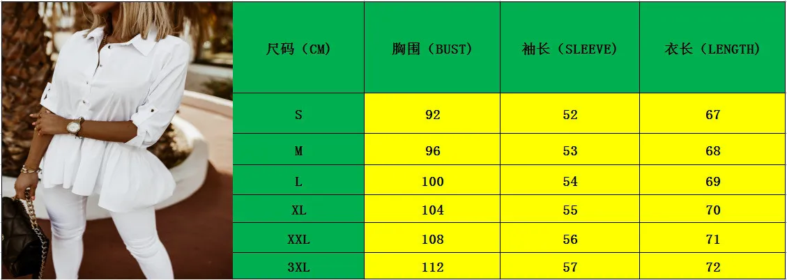 Spring Solid Chic Career Pullover Green Turndown Collar Single Breasted Casual Elegant Women's T-Shirt - Image 2