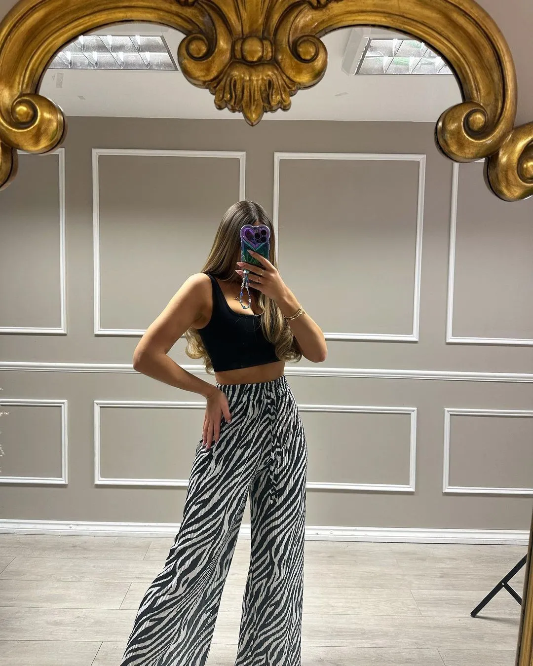 Women's Fashion Print Wide Leg Casual Pants - Image 19