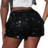 Sequined High-Waisted Shorts Casual Shorts Bar Lead Dance Costume