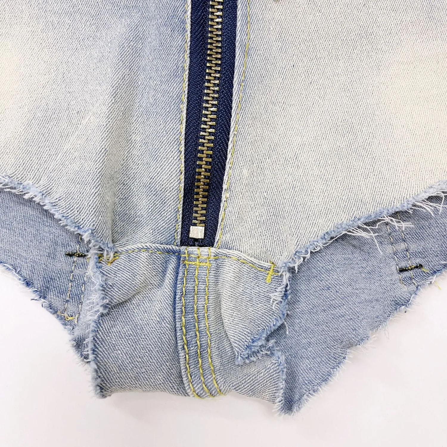 Denim Pants Low Rise Denim Shorts Women's High Stretch Plus Size Shorts - Image 5