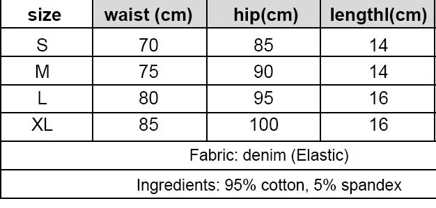 Denim Pants Low Rise Denim Shorts Women's High Stretch Plus Size Shorts - Image 2