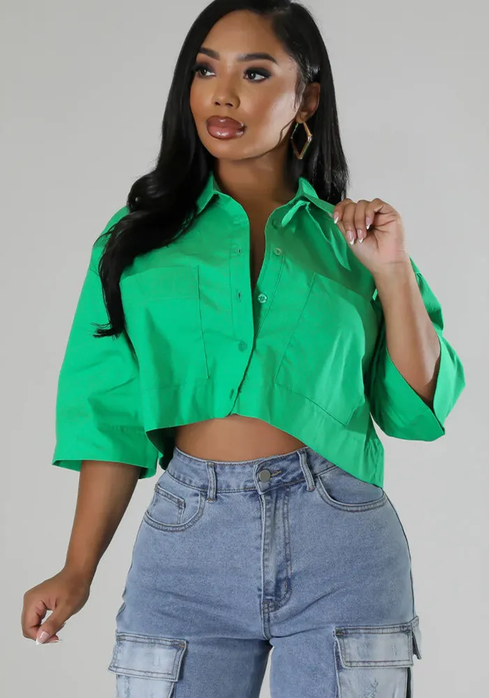 Spring Summer Fashion Casual Short Sleeve Women's Loose Shirt - Image 8