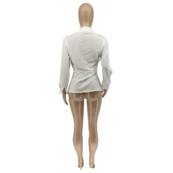 Women'S Casual Solid Long Shirt Buttoned Loose Long Sleeve Shirt