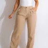 Women'S Fashion Casual Loose Straight Pants Solid Color Casual Pants