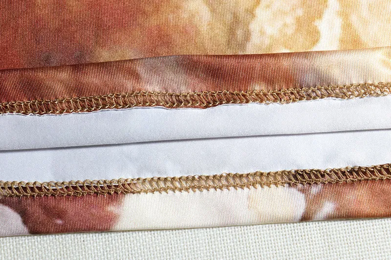 Women's Retro Fashion Print Sexy Off Shoulder Long Sleeve Trendy Dress - Image 4