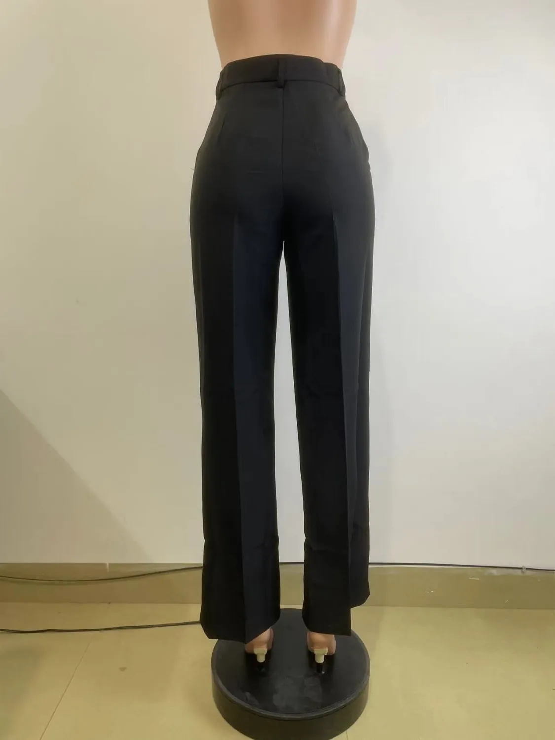 Women's Spring Autumn Winter High Waist Straight Wide Leg Casual Pants - Image 12