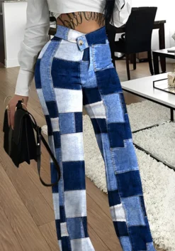 Women Asymmetrical Printed Pant