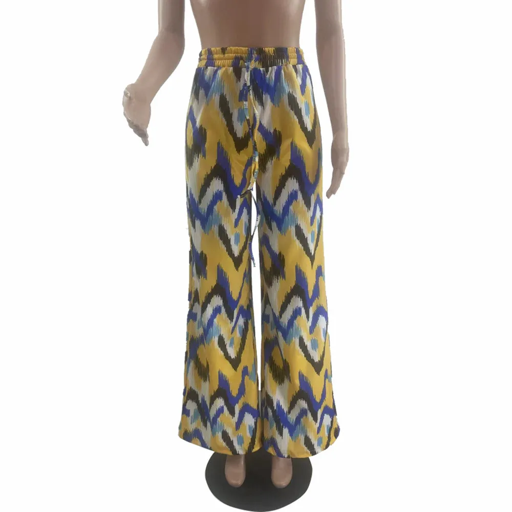 Women's Fashion Print Wide Leg Casual Pants - Image 8