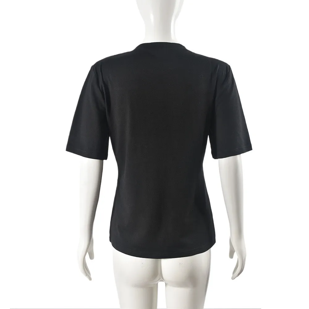 Summer Style Patchwork Contrast T-Shirt - Image 11