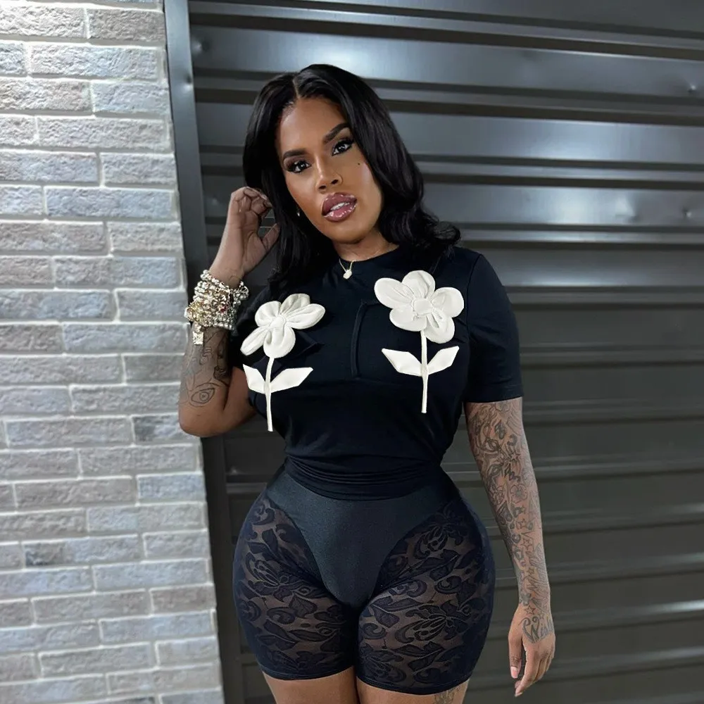 Summer Style Patchwork Contrast T-Shirt - Image 10