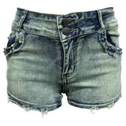 Denim Mid Rise Fashion Women's Denim Shorts