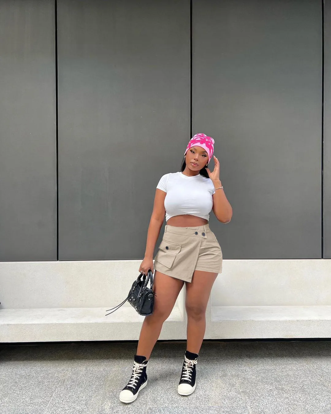 Fashion Women'S Solid Color Zipper Irregular Pocket Culottes Shorts - Image 6