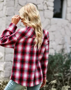 Plaid Shirt Autumn And Winter All-match Fashion Top