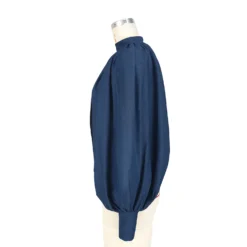 Women Fashion Denim Buttons Bat Sleeves Low Back Cardigan Tops