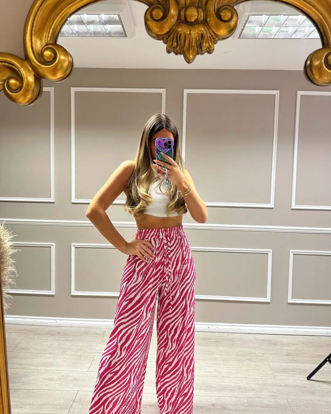 Women's Fashion Print Wide Leg Casual Pants - Image 16