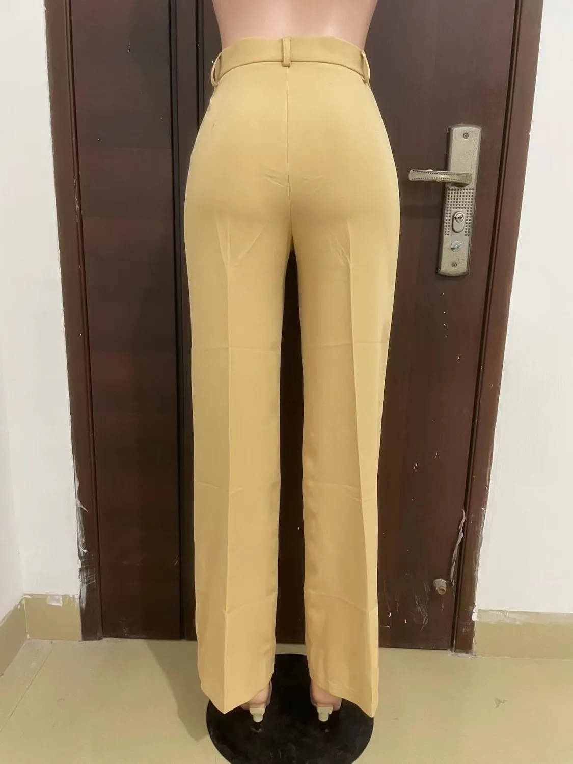 Women's Spring Autumn Winter High Waist Straight Wide Leg Casual Pants - Image 16