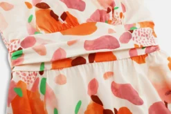 Women Sexy Stand Collar Sleeveless Printed Maxi Dress