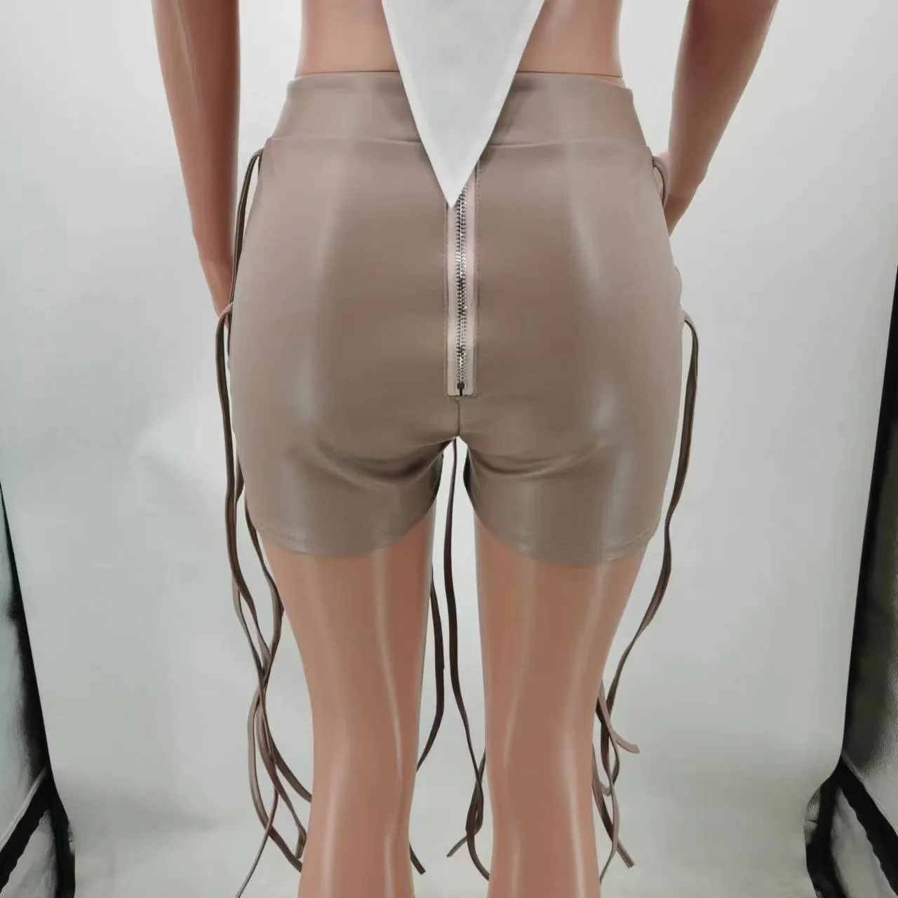 Ladies' Fashion Summer Leather Casual Style Shorts - Image 19