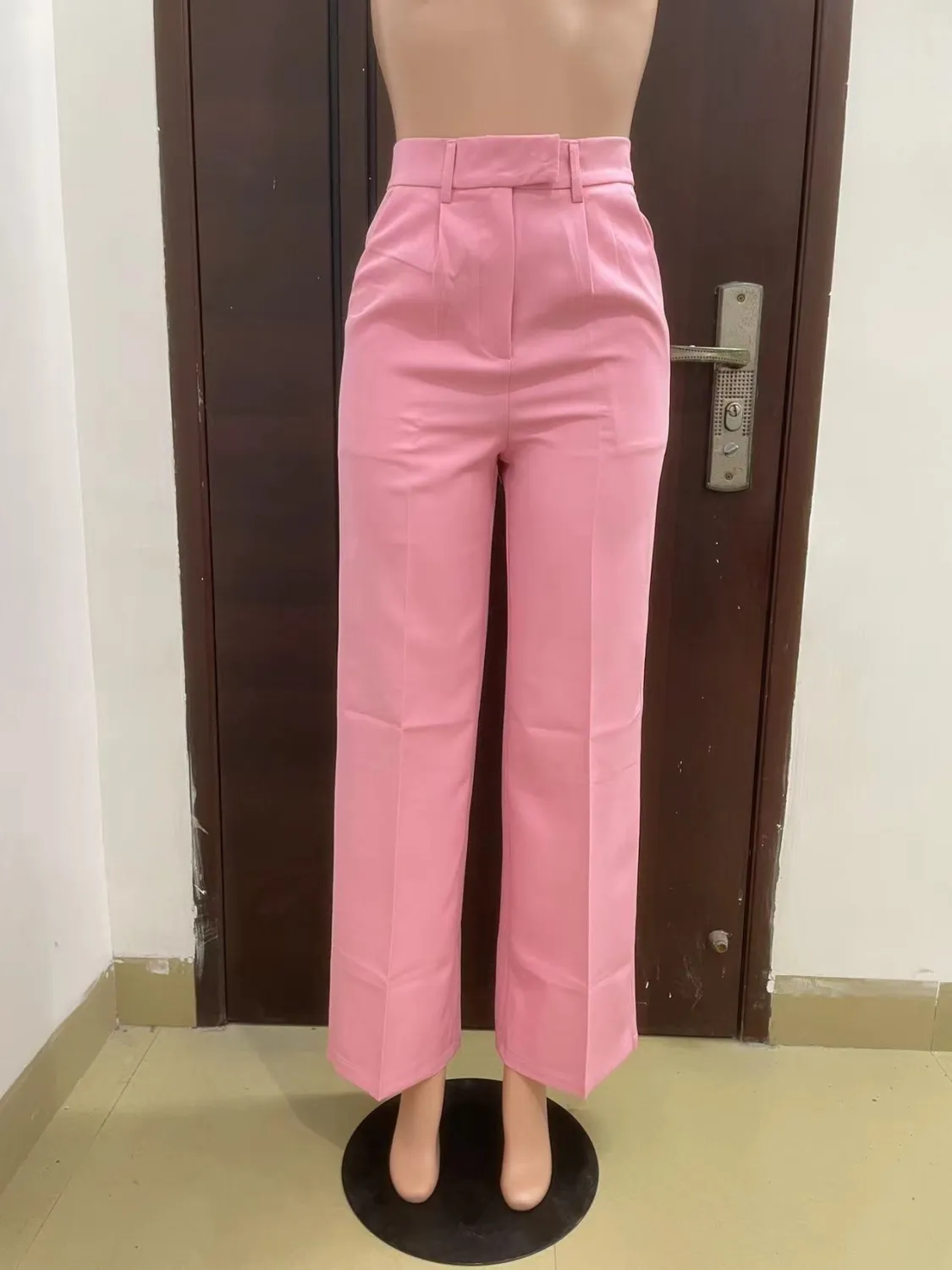 Women's Spring Autumn Winter High Waist Straight Wide Leg Casual Pants - Image 5