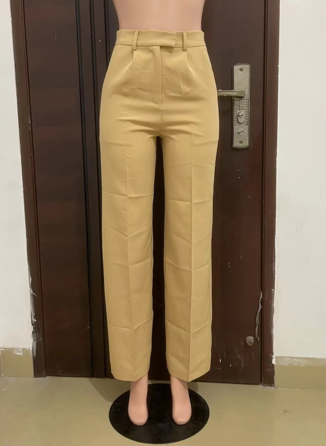 Women's Spring Autumn Winter High Waist Straight Wide Leg Casual Pants - Image 2