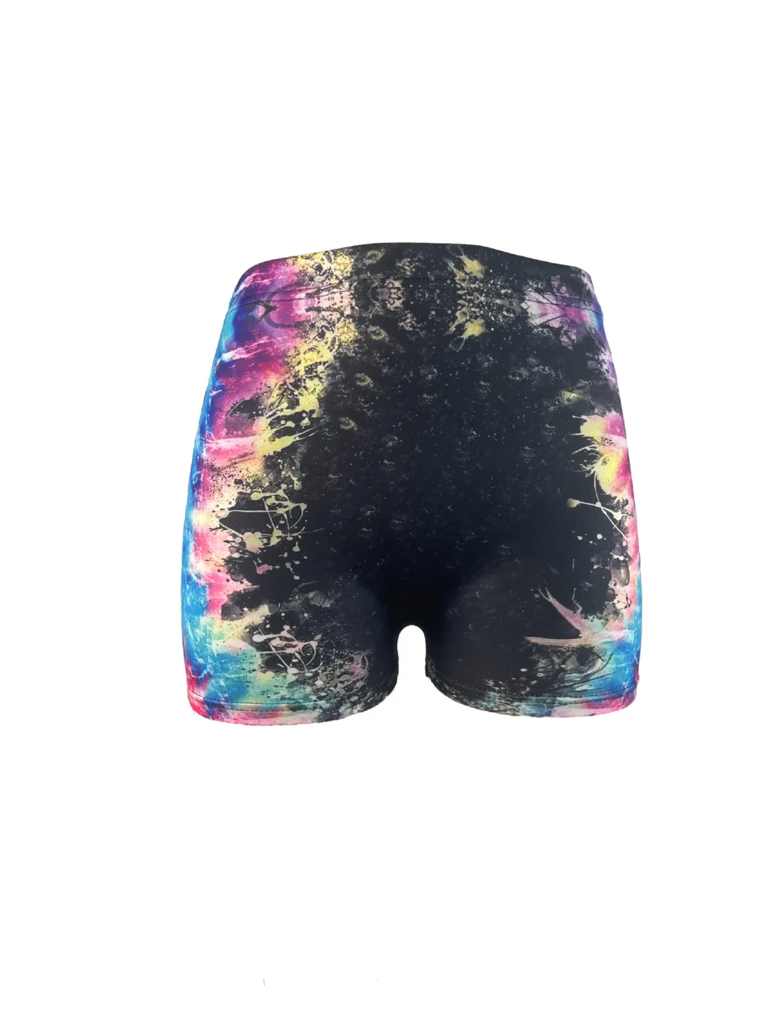 Women's Sexy Letter Tie Dye Print Tight Fitting Sports Fitness Shorts - Image 5