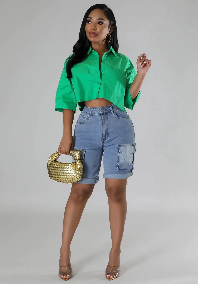 Spring Summer Fashion Casual Short Sleeve Women's Loose Shirt - Image 6