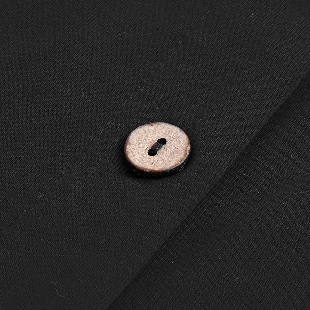 Chic Elegant Fashion Patchwork Button Solid Strap Midi Dress - Image 8