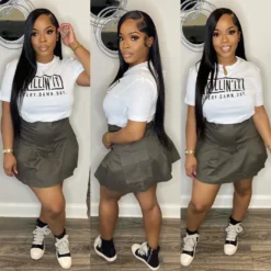 Women's Fashion Cotton Printed Round Neck Short Sleeve T-Shirt