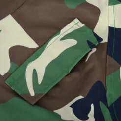 Multi Pocket Women's Patchwork Print Casual Cargo Butt Lift Short