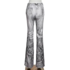 Fall Women'S High Waist Fashion Print Slim Fit Casual Pants