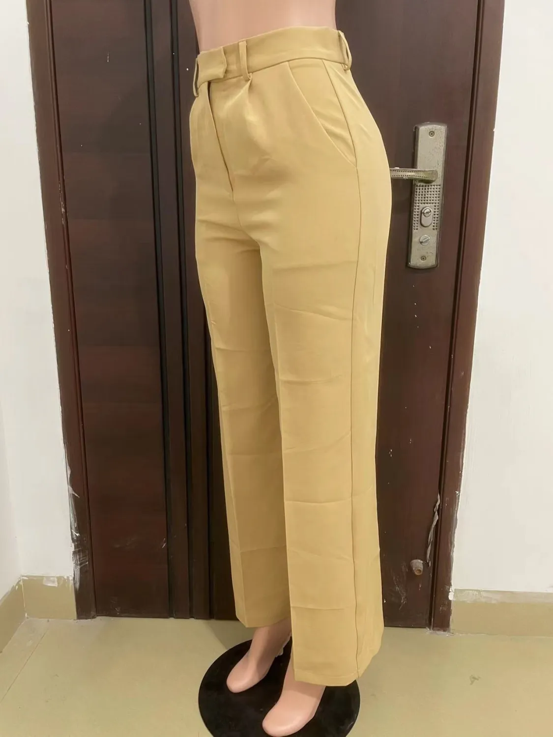 Women's Spring Autumn Winter High Waist Straight Wide Leg Casual Pants - Image 8