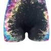 Women's Sexy Letter Tie Dye Print Tight Fitting Sports Fitness Shorts
