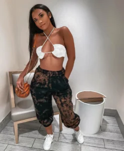 Women's Fashion Sports Sexy Printed Casual Pants