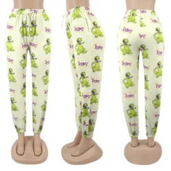 Women Cartoon Print High Waist Sweatpants