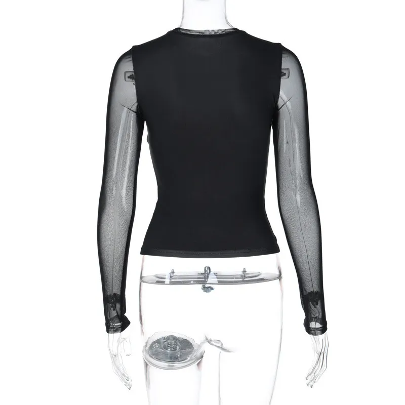 Women Style Print Round Neck Long Sleeve Basic Top - Image 6