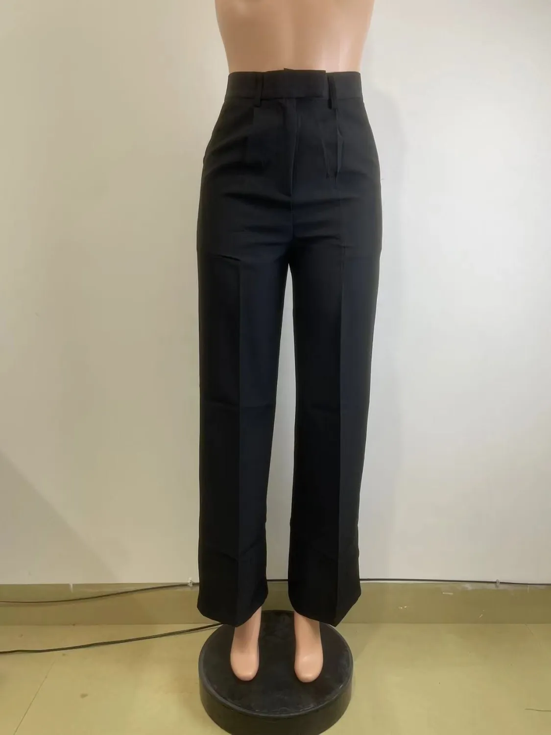 Women's Spring Autumn Winter High Waist Straight Wide Leg Casual Pants - Image 4